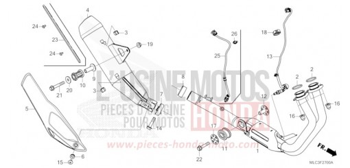 SILENCIEUX D'ECHAPPEMENT XL750S de 2025